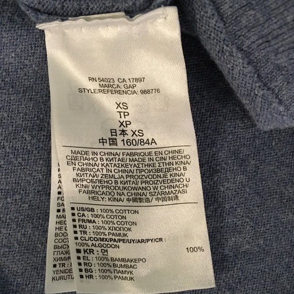 Gap Blue Sweater- size XS - Picture 4 of 7